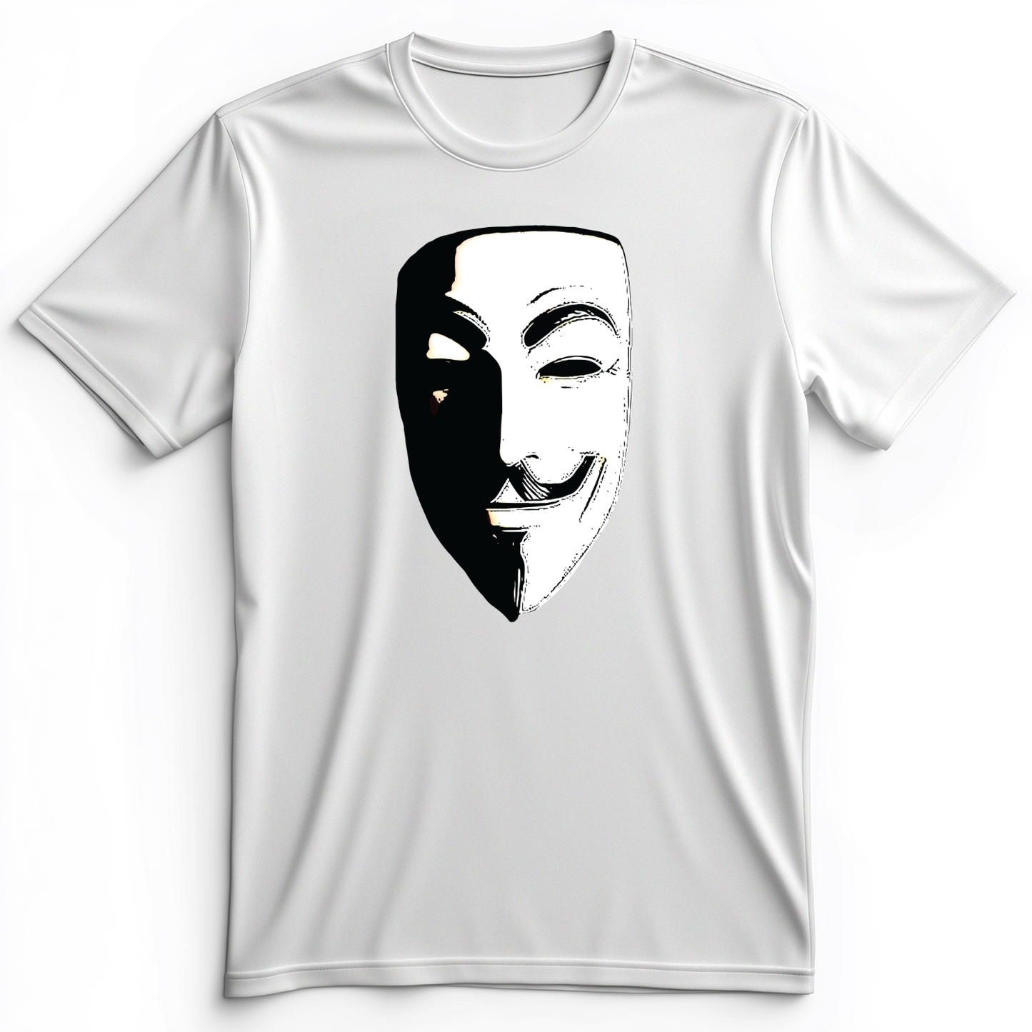 Guy Fawkes Mask Premium Tee White / S