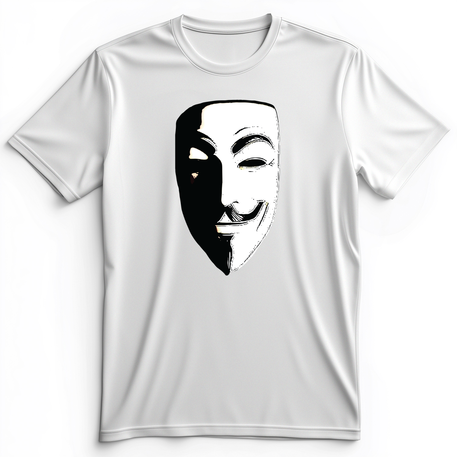 Guy Fawkes Mask Premium Tee White / S