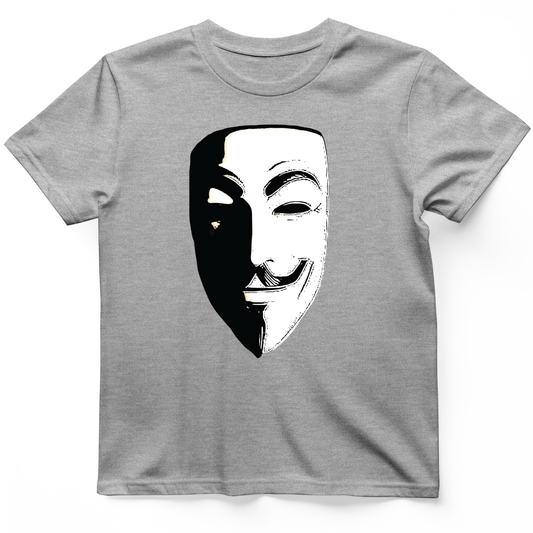 Guy Fawkes Mask T-Shirt Sport Grey / S