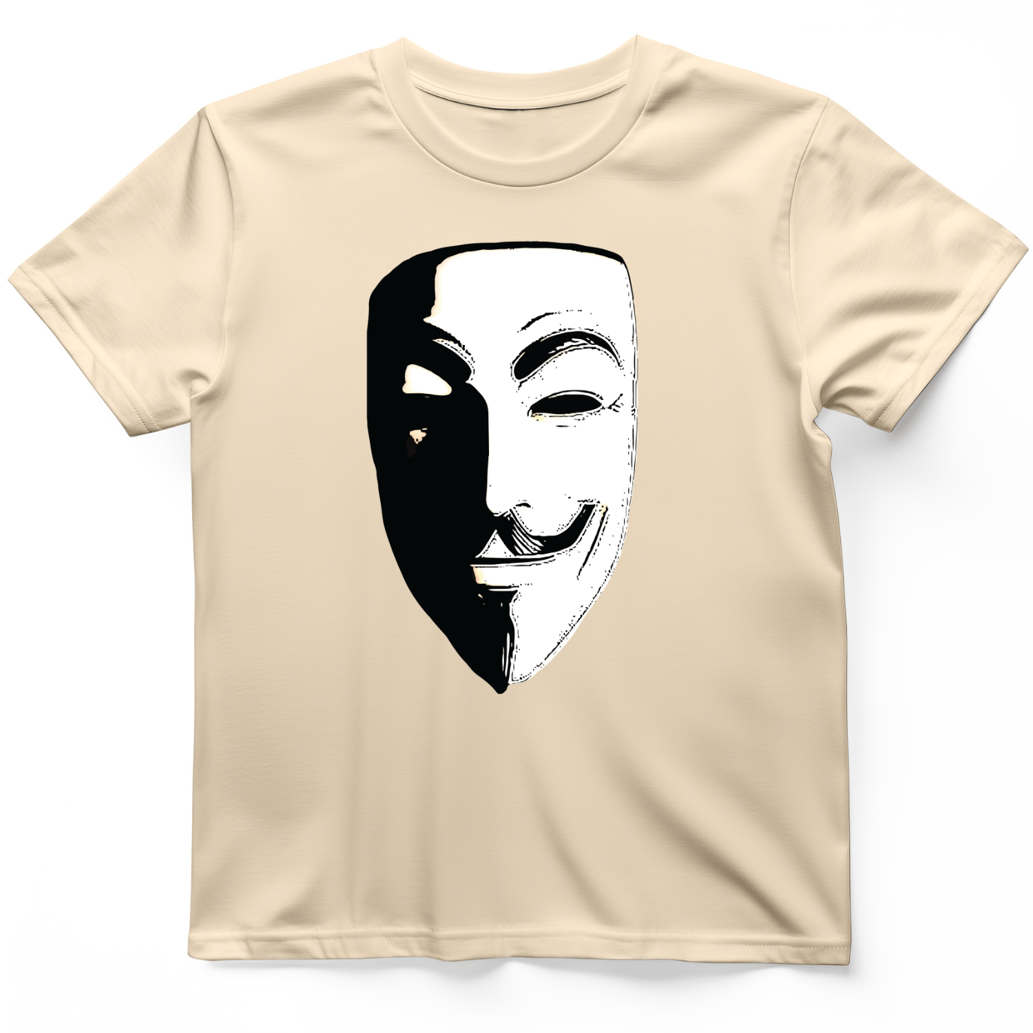 Guy Fawkes Mask T-Shirt Natural / S