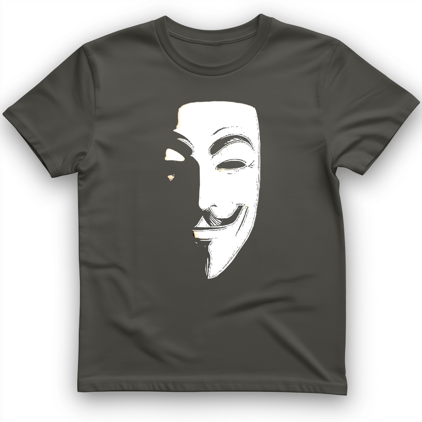Guy Fawkes Mask T-Shirt Charcoal / S