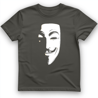 Guy Fawkes Mask T-Shirt Charcoal / S