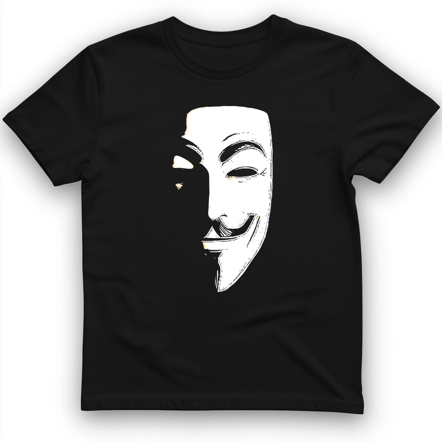 Guy Fawkes Mask T-Shirt Black / S