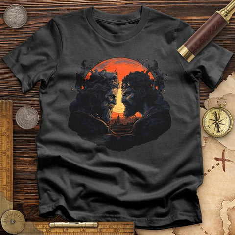 Hades vs Zeus T-Shirt Charcoal / S