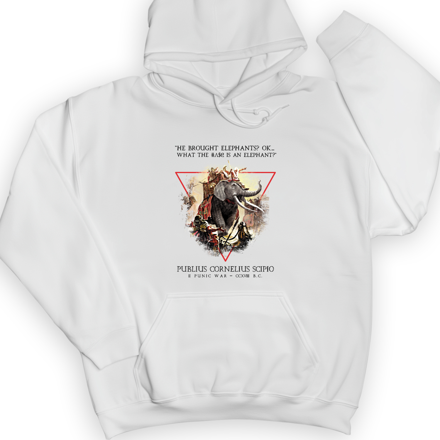 Hannibal Elephants Hoodie White / S