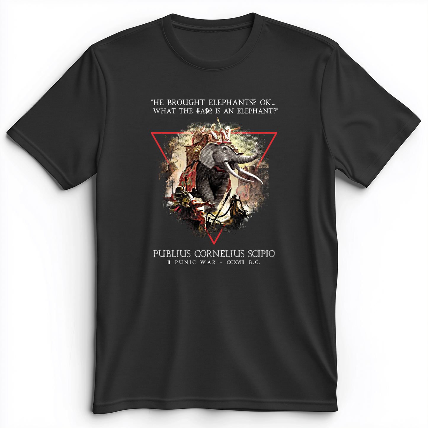 Hannibal Elephants Premium Tee Dark Grey Heather / S