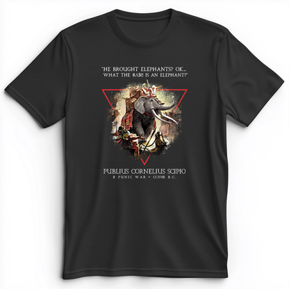 Hannibal Elephants Premium Tee Dark Grey Heather / S