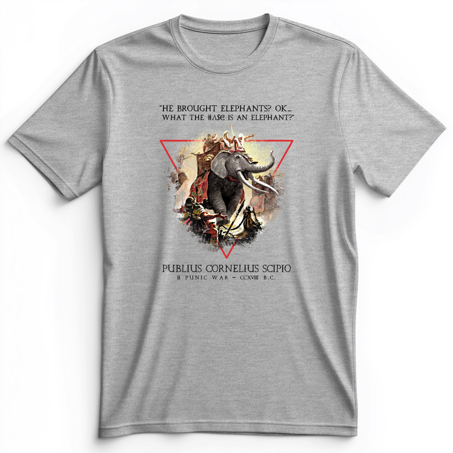 Hannibal Elephants Premium Tee Athletic Heather / S