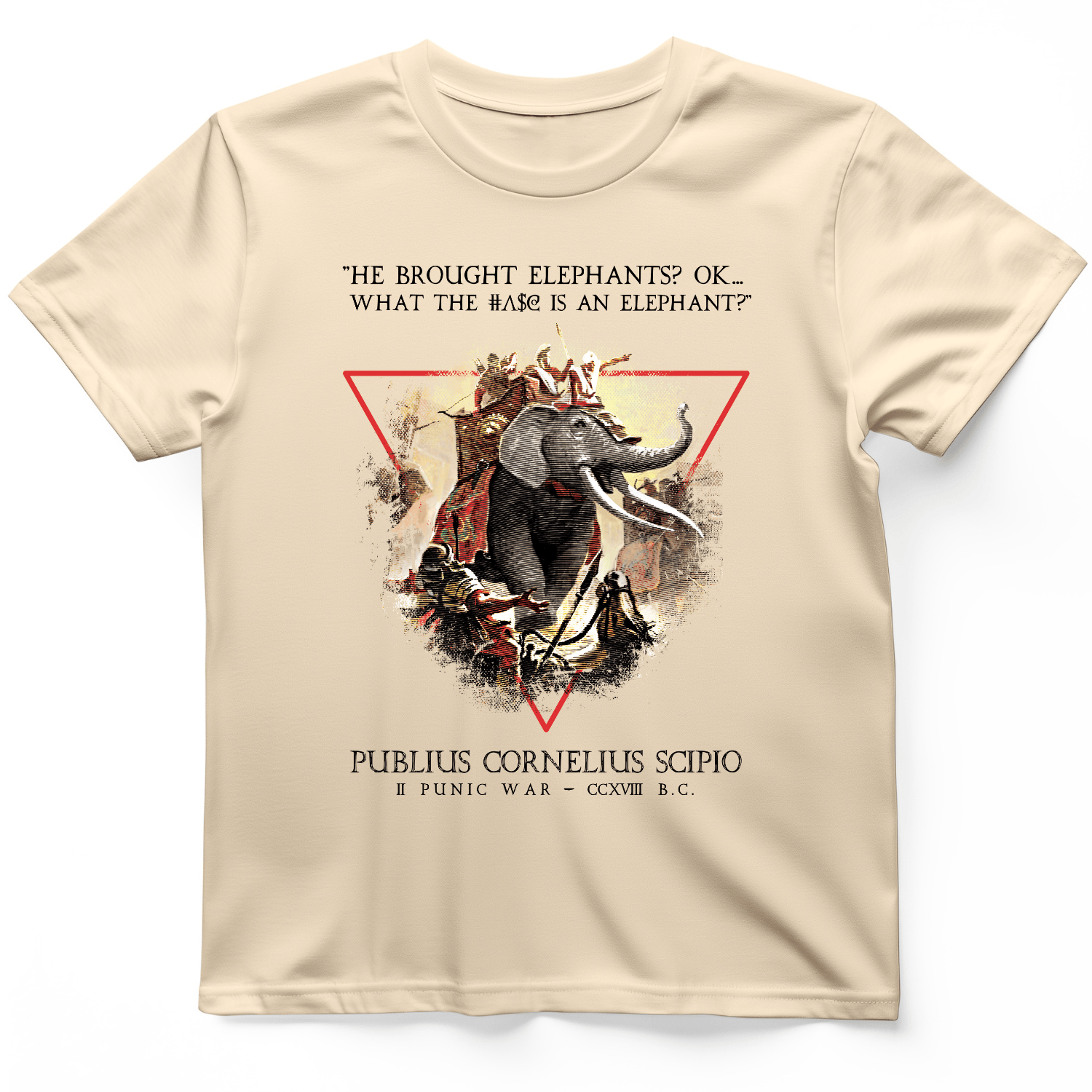 Hannibal Elephants T-Shirt Natural / S