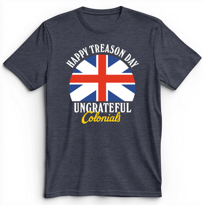 Happy Treason Day Premium Tee Heather Navy / S