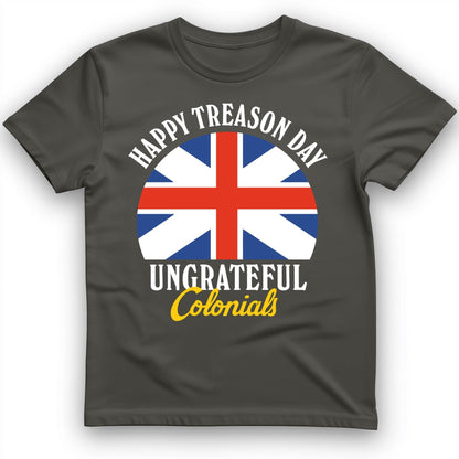Happy Treason Day T-Shirt Charcoal / S