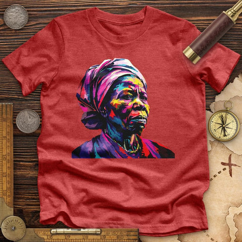 Harriet Tubman Vibrant High Quality Tee Heather Red / S