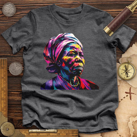 Harriet Tubman Vibrant High Quality Tee Dark Grey Heather / S