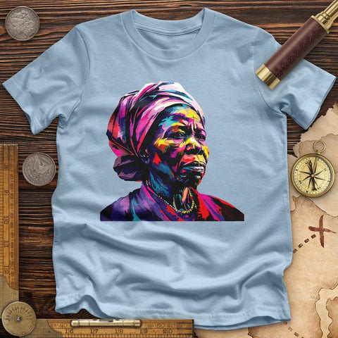 Harriet Tubman Vibrant High Quality Tee Light Blue / S