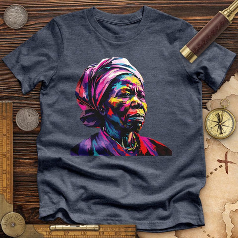 Harriet Tubman Vibrant High Quality Tee Heather Navy / S