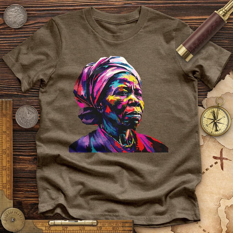 Harriet Tubman Vibrant High Quality Tee Heather Olive / S