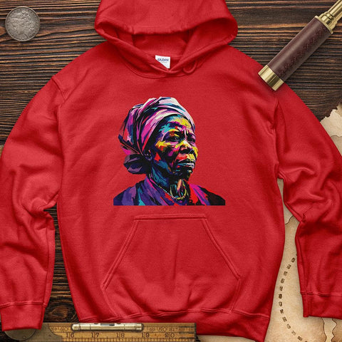 Harriet Tubman Vibrant Hoodie Red / S