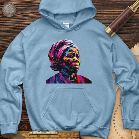 Harriet Tubman Vibrant Hoodie Light Blue / S