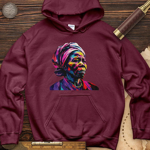 Harriet Tubman Vibrant Hoodie Maroon / S