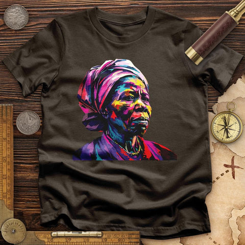 Harriet Tubman Vibrant T-Shirt Dark Chocolate / S