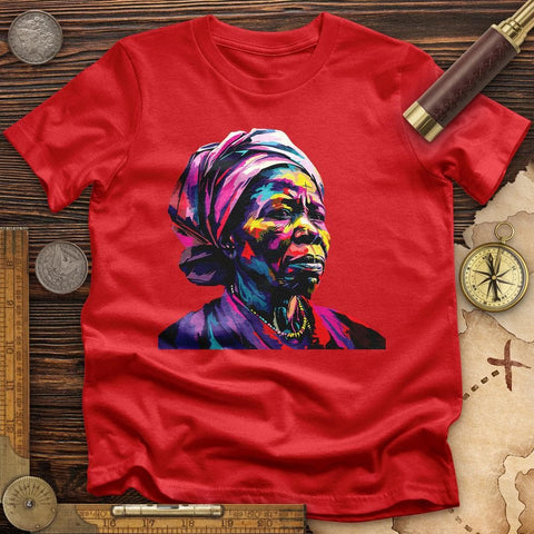 Harriet Tubman Vibrant T-Shirt Red / S