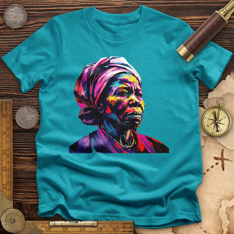 Harriet Tubman Vibrant T-Shirt Tropical Blue / S