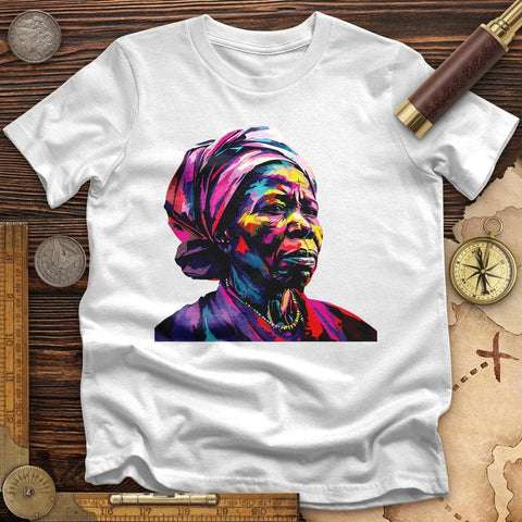 Harriet Tubman Vibrant T-Shirt White / S