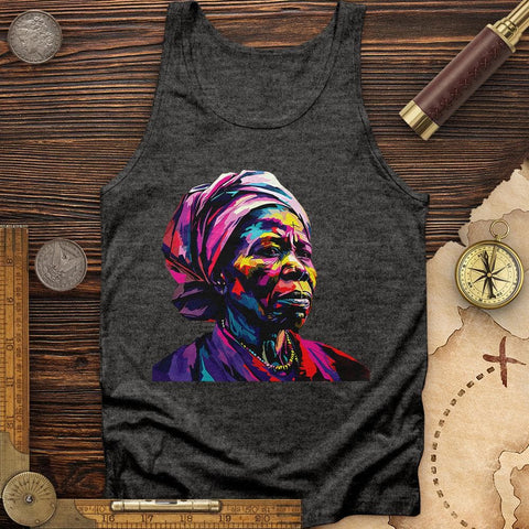 Harriet Tubman Vibrant Tank Charcoal Black TriBlend / XS