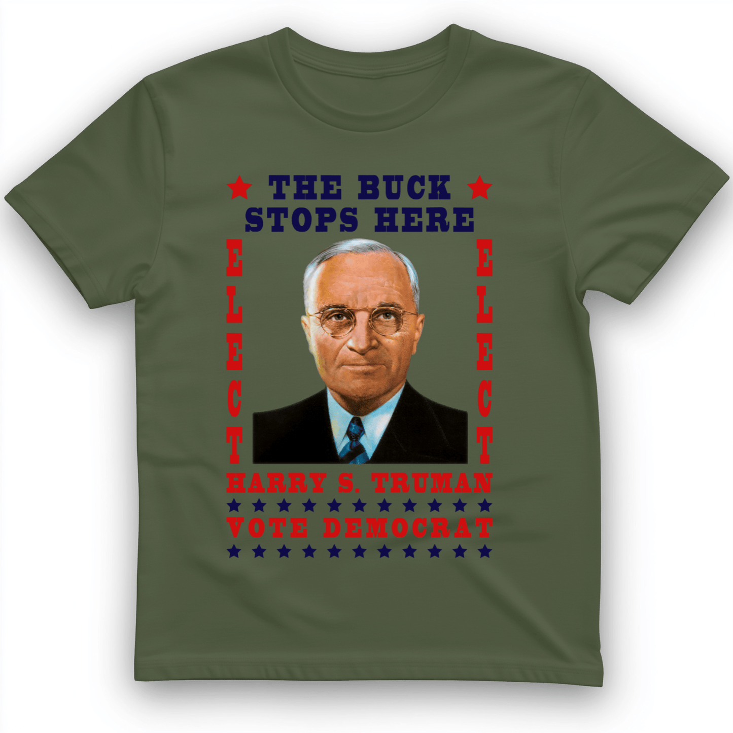 Harry Truman T-Shirt Military Green / S