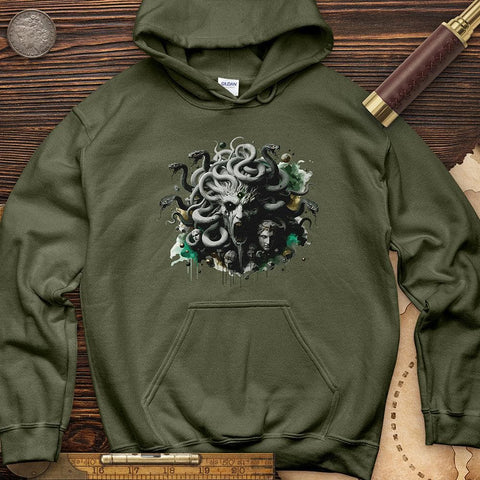 Haunting Medusa With Snake Hoodie