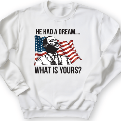 He Had A Dream Crewneck White / S