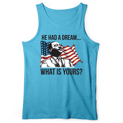 He Had A Dream Tank Aqua TriBlend / XS