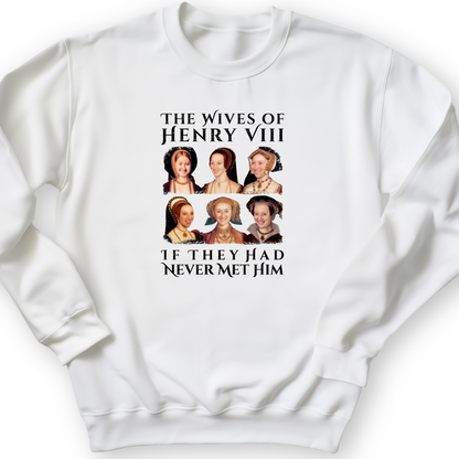 Henry's Wives Crewneck White / S