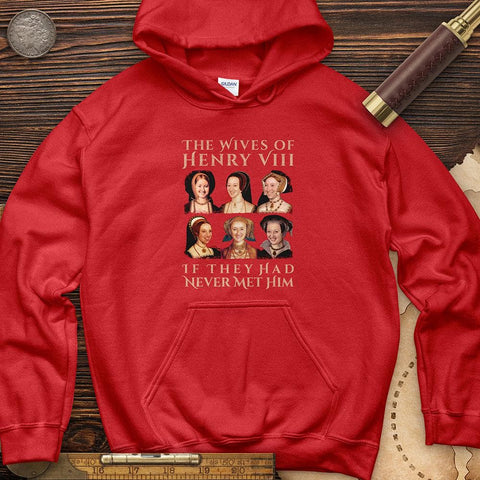 Henry's Wives Hoodie Red / S