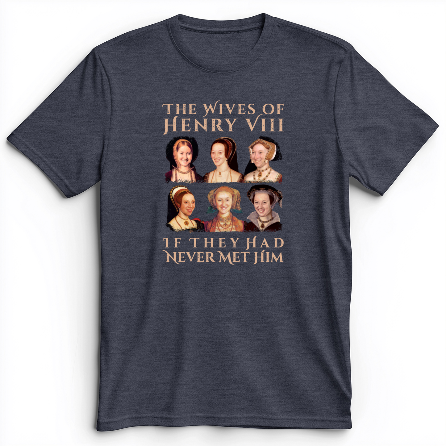 Henry's Wives Premium Tee Heather Navy / S