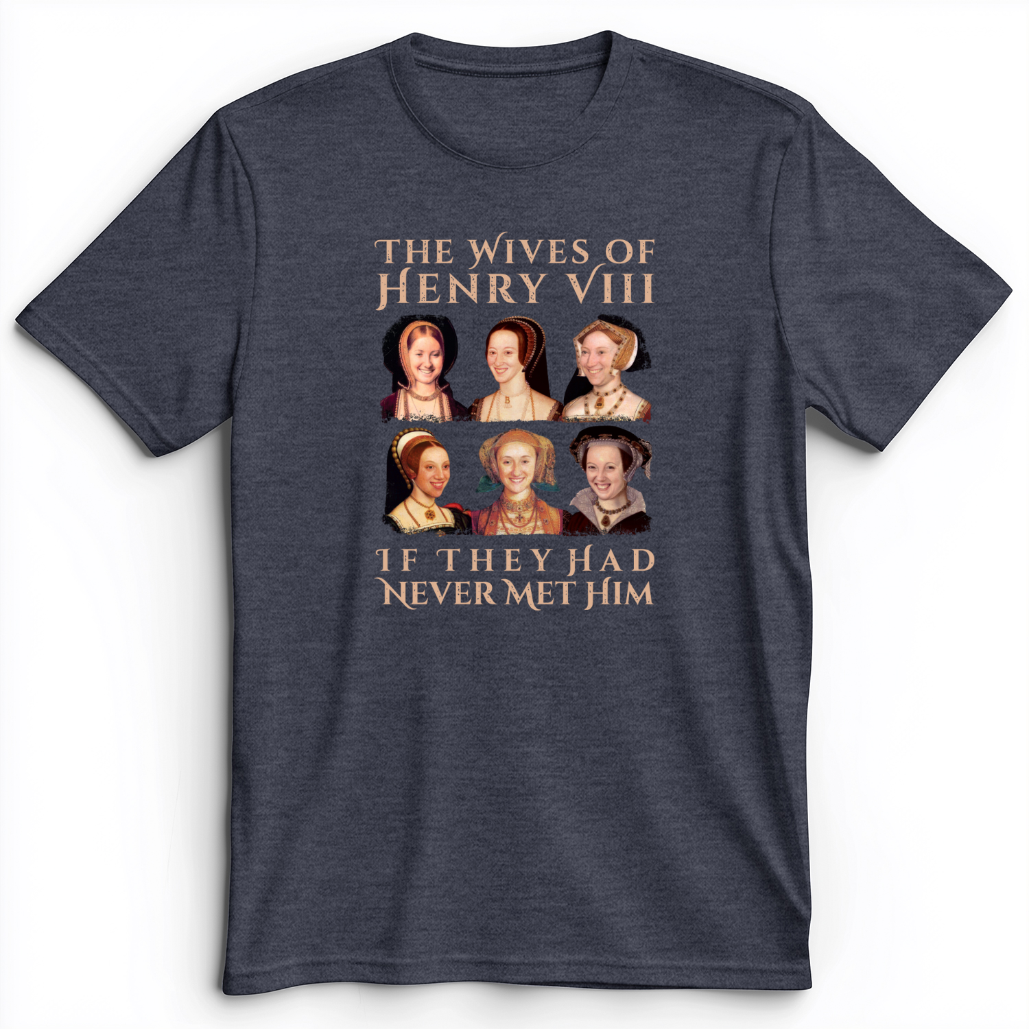 Henry's Wives Premium Tee Heather Navy / S