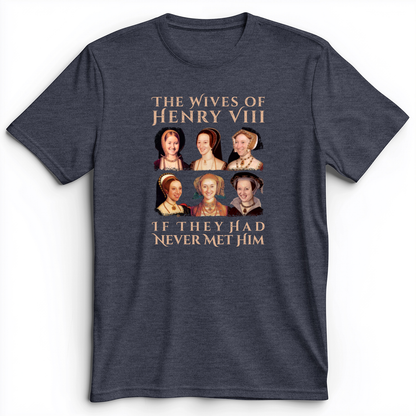 Henry's Wives Premium Tee Heather Navy / S