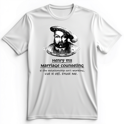 Henry VIII Cut It Off Premium Tee White / S