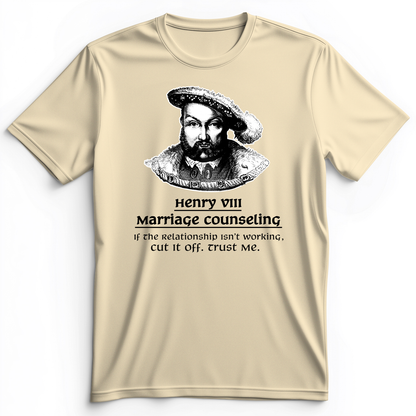 Henry VIII Cut It Off Premium Tee Natural / S