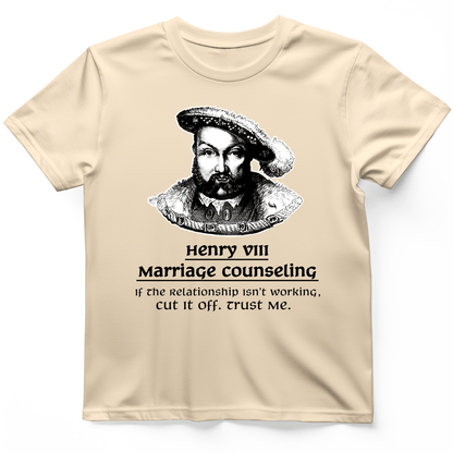 Henry VIII Cut It Off T-Shirt Natural / S