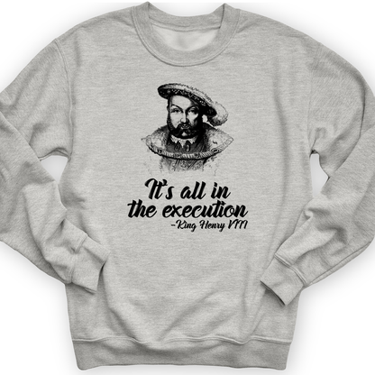 Henry VIII Execution Crewneck Sport Grey / S
