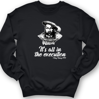 Henry VIII Execution Crewneck Black / S