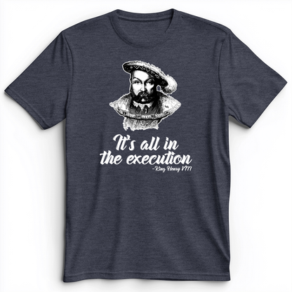 Henry VIII Execution Premium Tee Heather Navy / S