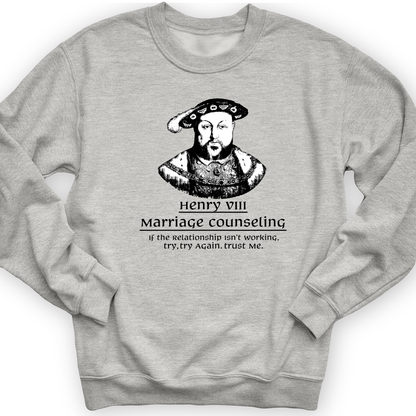 Henry VIII Try Again Crewneck Sport Grey / S