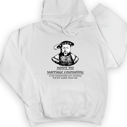 Henry VIII Try Again Hoodie White / S