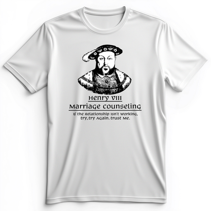 Henry VIII Try Again Premium Tee White / S