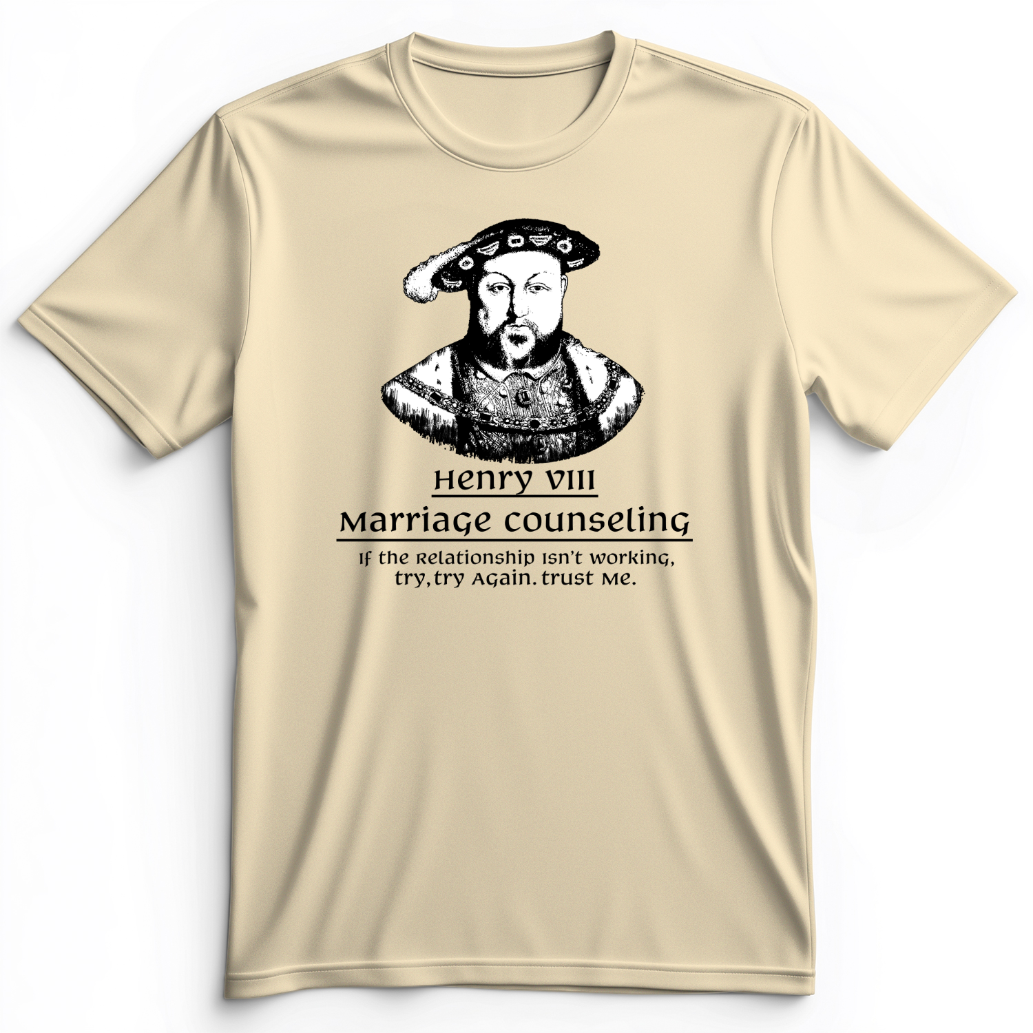 Henry VIII Try Again Premium Tee Natural / S