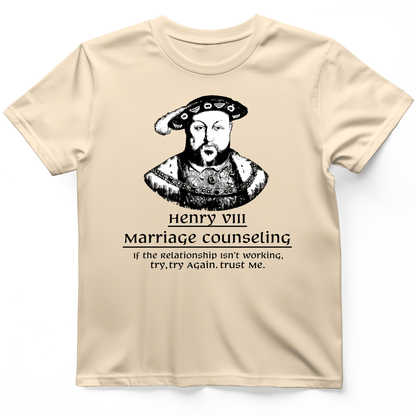 Henry VIII Try Again T-Shirt Natural / S