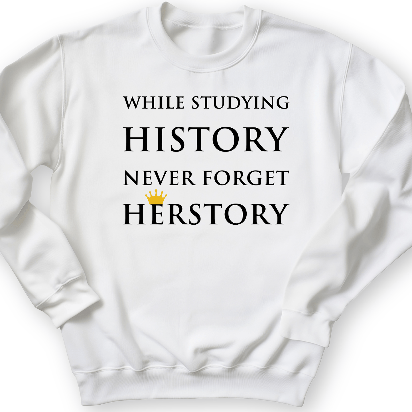 Herstory Crewneck White / S