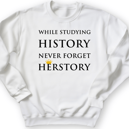Herstory Crewneck White / S
